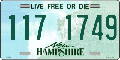 NH license plate 1171749