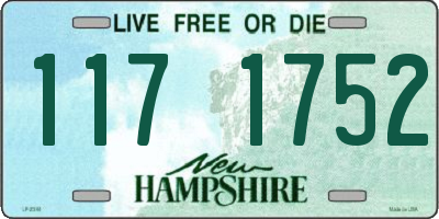 NH license plate 1171752