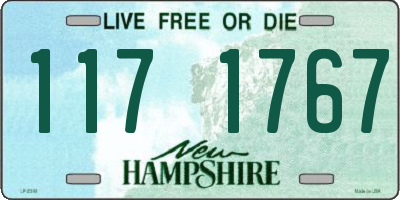NH license plate 1171767
