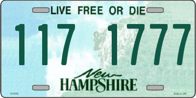 NH license plate 1171777