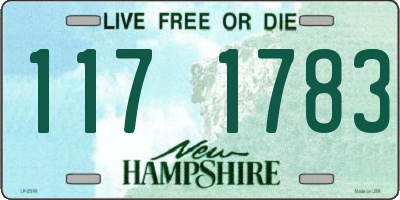 NH license plate 1171783