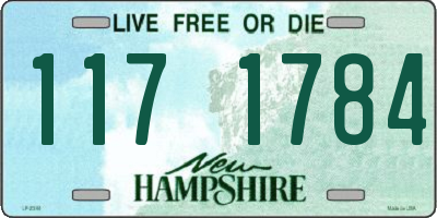 NH license plate 1171784