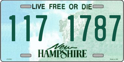 NH license plate 1171787