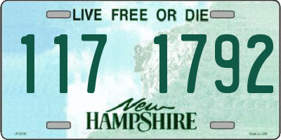 NH license plate 1171792