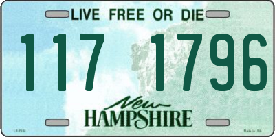 NH license plate 1171796