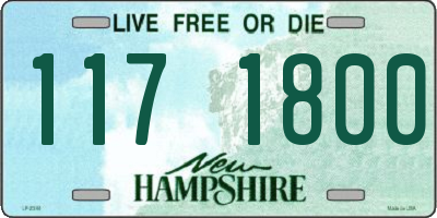 NH license plate 1171800