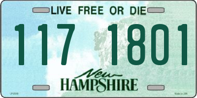 NH license plate 1171801