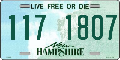 NH license plate 1171807