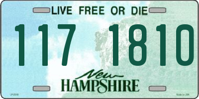 NH license plate 1171810