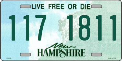 NH license plate 1171811