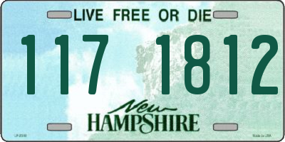 NH license plate 1171812