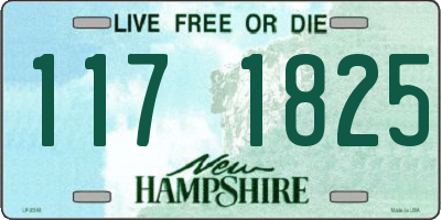 NH license plate 1171825
