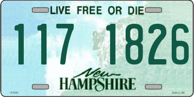 NH license plate 1171826