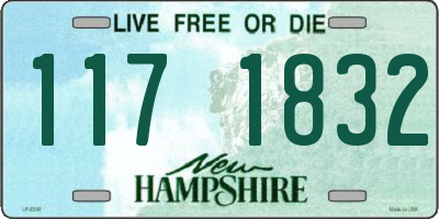 NH license plate 1171832