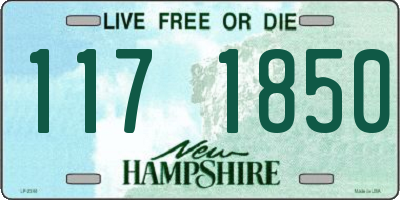 NH license plate 1171850
