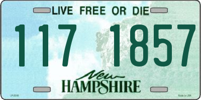 NH license plate 1171857