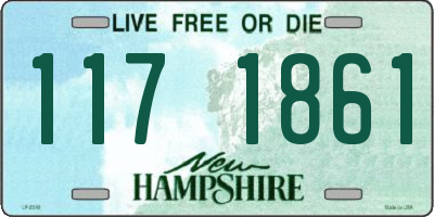 NH license plate 1171861