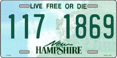 NH license plate 1171869