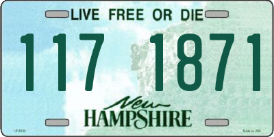 NH license plate 1171871