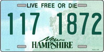 NH license plate 1171872