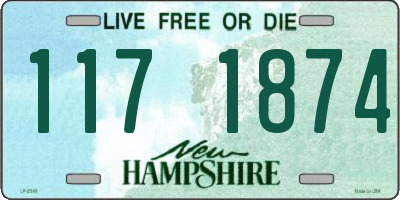 NH license plate 1171874
