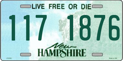 NH license plate 1171876