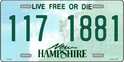 NH license plate 1171881