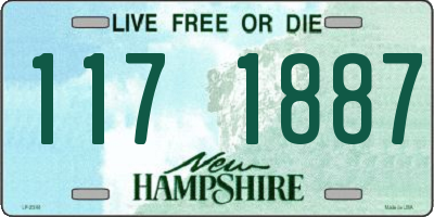 NH license plate 1171887