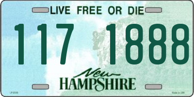 NH license plate 1171888