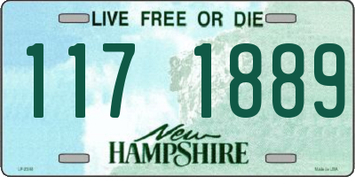NH license plate 1171889