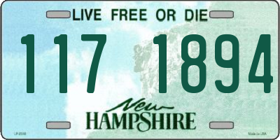 NH license plate 1171894