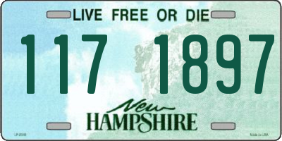NH license plate 1171897