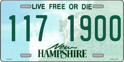 NH license plate 1171900