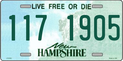 NH license plate 1171905