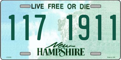 NH license plate 1171911