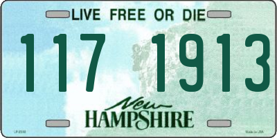 NH license plate 1171913