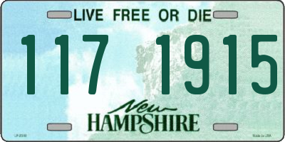 NH license plate 1171915