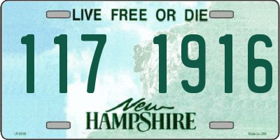 NH license plate 1171916