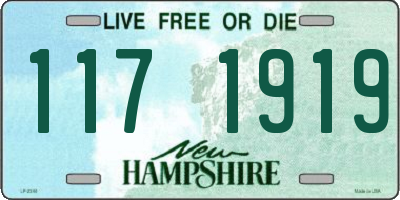 NH license plate 1171919