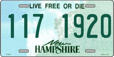 NH license plate 1171920