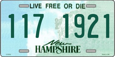 NH license plate 1171921