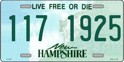 NH license plate 1171925