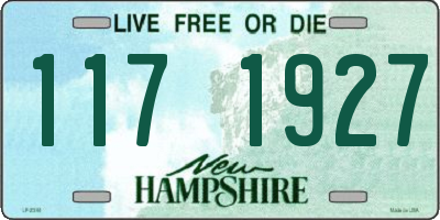 NH license plate 1171927