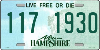 NH license plate 1171930