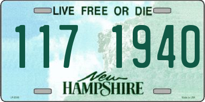 NH license plate 1171940