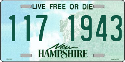 NH license plate 1171943