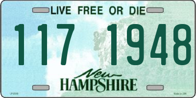 NH license plate 1171948