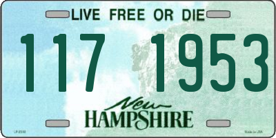 NH license plate 1171953