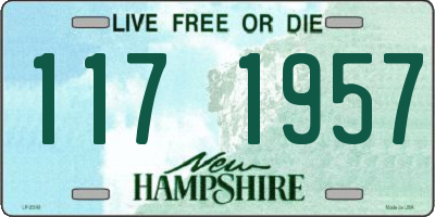 NH license plate 1171957