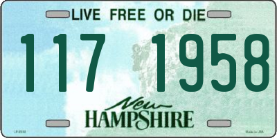 NH license plate 1171958